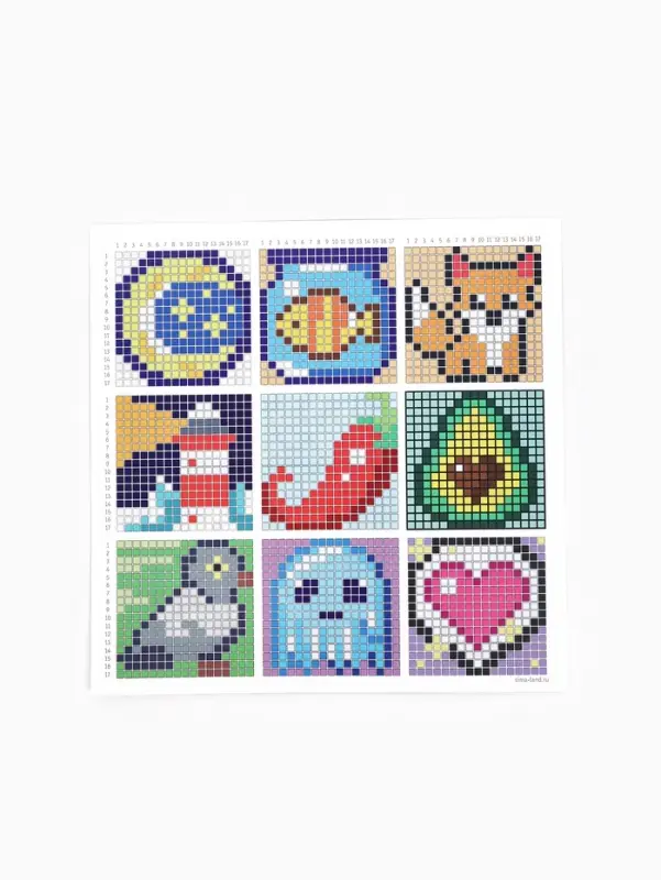 Стикеры для остатков квадратных страз