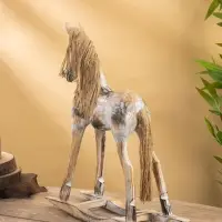 Сувенир «Лошадка-качалка, 41×12.5×44 см, дерево, бежевый Сувенир «Лошадка-качалка, 41×12.5×44 см, дерево, бежевый