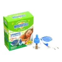 Комплект Mosquitall &laquo;Нежная защита для детей&raquo;, электрофумигатор + жидкость от комаров, 30 ночей, 30 мл