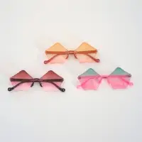 Карнавальные очки "Пятиугольник" градиент, цвета МИКС