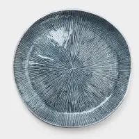 Блюдо, 33.5&times;33&times;3 см, алюминий, синее