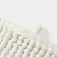 Коврик для дома LaDо́m, букли, плотность 1000 г, 50&times;80 см, белый