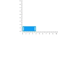 Лейбл из ПВХ Kova, голубой