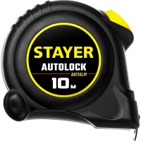 Рулетка с автостопом STAYER  AutoLock 10м х 25мм (2-34126-10-25)