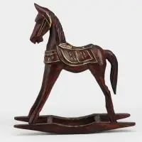 Сувенир интерьерный &laquo;Лошадка-качалка&raquo;, 29&times;9&times;31 см, дерево, коричневый