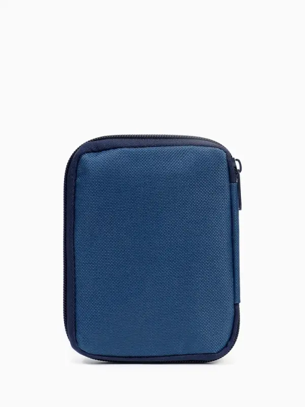 Косметичка-аптечка походная на молнии, с отделами, на подкладке, синяя
