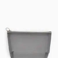 Косметичка Classic, сетка, на молнии, серая