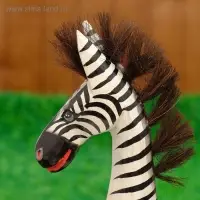 Сувенир дерево "Зебра Лира" 40х12х10 см