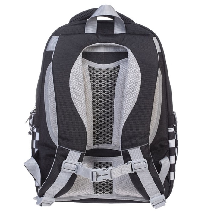 Рюкзак школьный 39 х 29 х 14 см, эргономичная спинка, Hatber Рюкзак школьный 39 х 29 х 14 см, эргономичная спинка, Hatber "Влад А4" чёрный NRk_16133