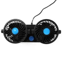 Вентилятор салона TORSO, 12 В, двойной, поворотный 360&deg;