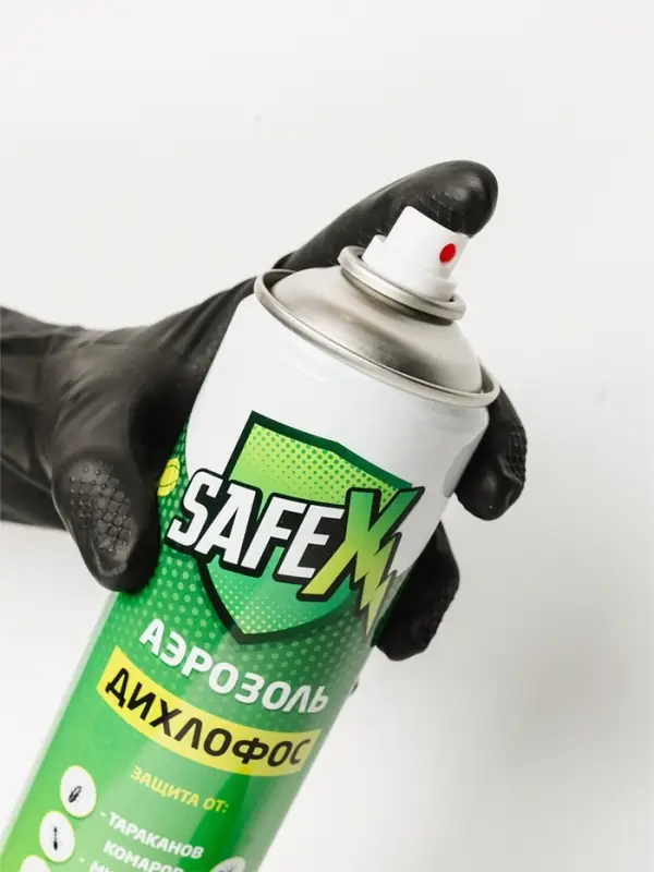 Аэрозоль дихлофос от тараканов, клопов, блох и других насекомых safex, 400 мл