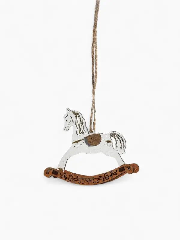Набор ёлочных украшений "Лошадки-качалки" 9х2,5х8 см, Ассорти, 4 шт.