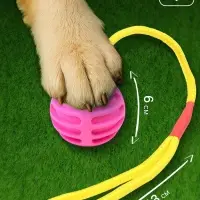 Игрушка &laquo;Шар усиленный на веревке&raquo;, 43 см, шар 6 см, розовый