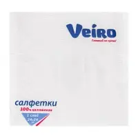 Салфетки бумажные Veiro, сезонные, белые, 100 шт.