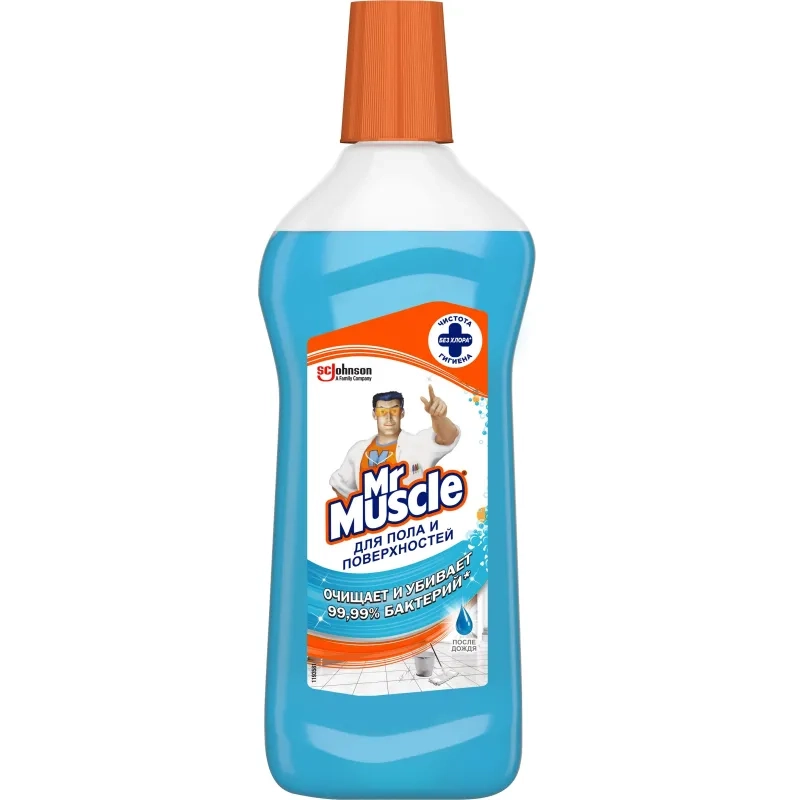 Средство для мытья пола универс. средство МИСТЕР МУСКУЛ После Дождя 500мл