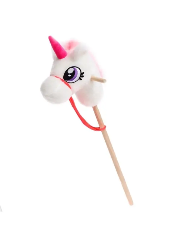 Мягкая игрушка ZABIAKA &laquo;Единорог-скакун&raquo;, на палке, МИКС