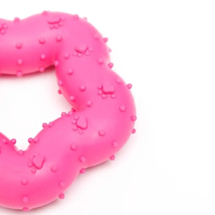 Жевательная игрушка для собак &laquo;Пленительная звезда&raquo;, 7 см, TPR, розовая