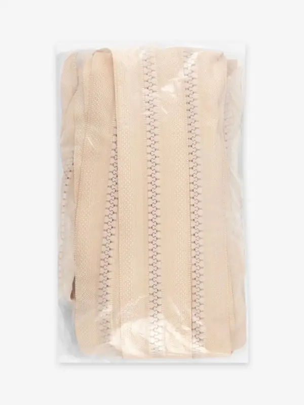 Молния &laquo;Трактор&raquo;, №5, разъёмная, замок автомат, 80 см, светло-бежевая