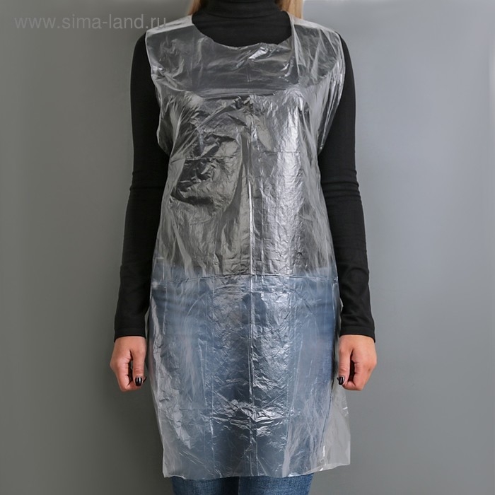 Фартуки одноразовые ПНД, 108×70 см, плотность 19-21 мкм, 100 шт/уп Фартуки одноразовые ПНД, 108×70 см, плотность 19-21 мкм, 100 шт/уп