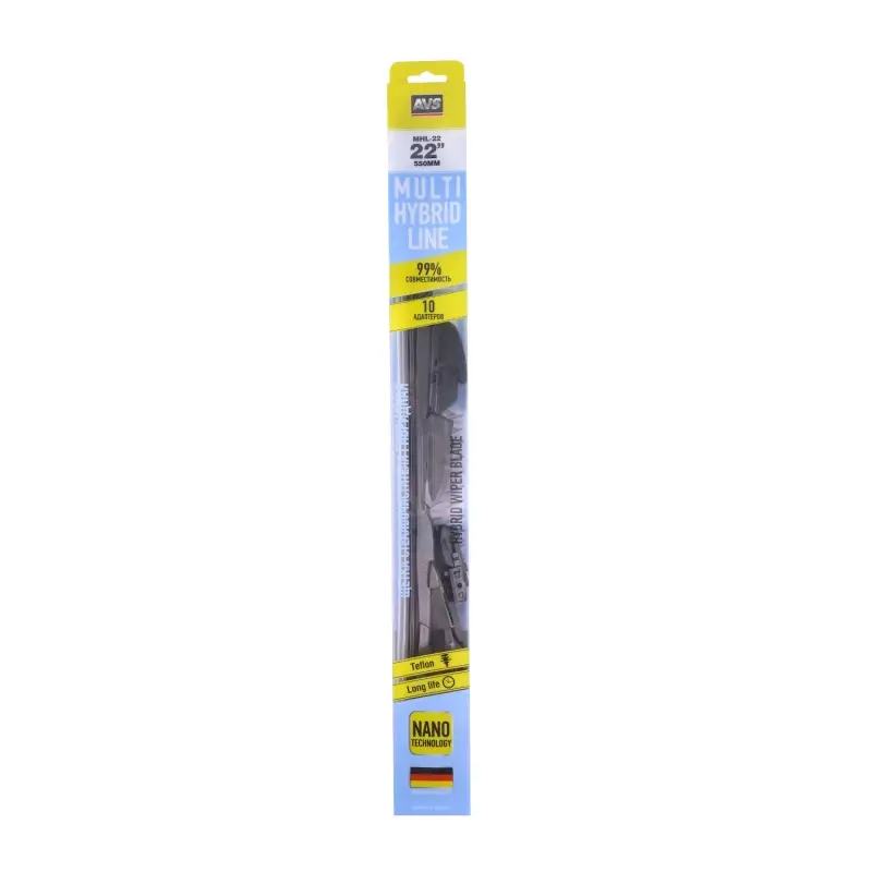 Щетка стеклоочистителя AVS Multi Hybrid Line (10 в 1) MHL-22 (55 см)