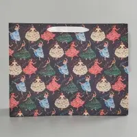 Пакеты подарочные крафтовые &laquo;Новый год&raquo;, 40&times;31&times;11.5 см, набор 3 шт.