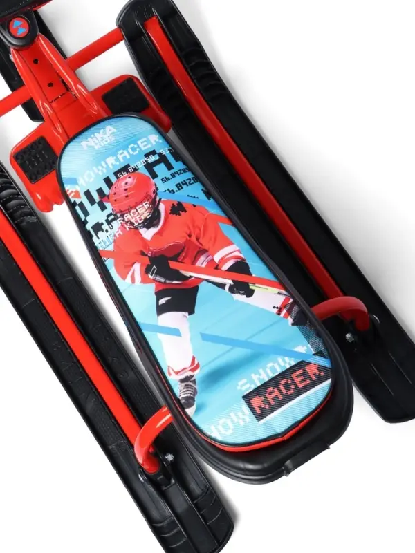 Снегокат &laquo;Ника-джамп&raquo; hockey, красный, СНД1/Х2 Nika Kids