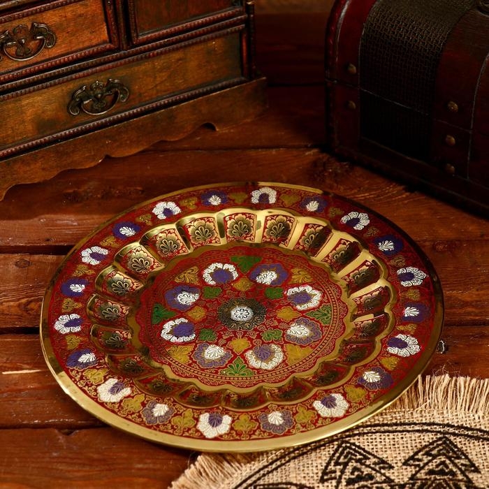 Блюдо Блюдо "Премиум" латунь 24х24 см