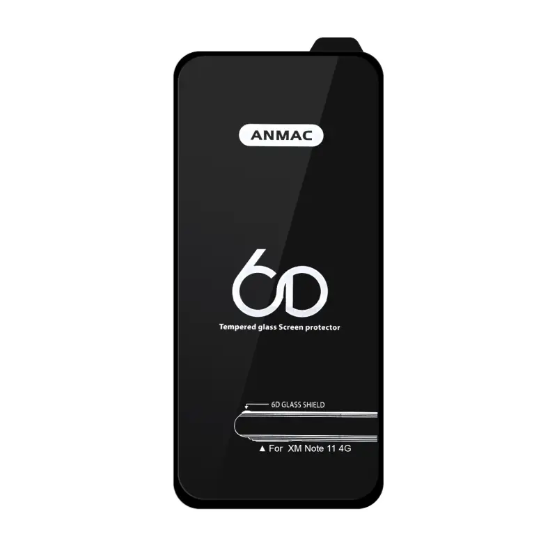 Защитное стекло XM Note 11 Anmac 6D Black без упаковки Арт.1137395 (10 шт.уп.) Защитное стекло XM Note 11 Anmac 6D Black без упаковки Арт.1137395 (10 шт.уп.)