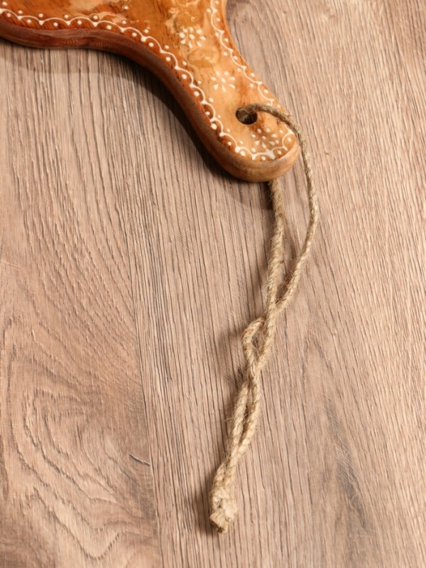 Доска разделочная прямоугольная "Пряник" дерево манго 41х18 см