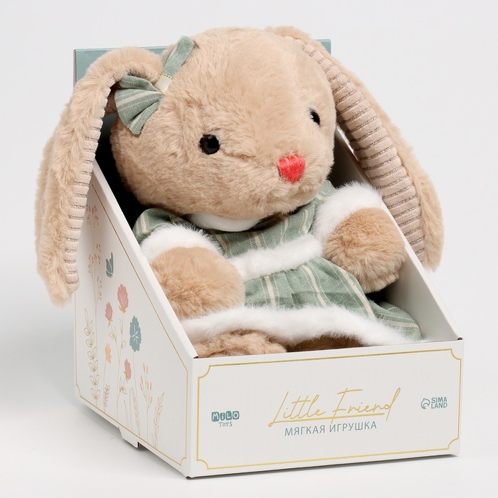 Мягкая игрушка Little Friend, заяйка в зеленом платье, 23 см Мягкая игрушка Little Friend, заяйка в зеленом платье, 23 см