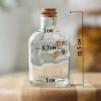 Баночка стеклянная для специй с пробковой крышкой Доляна &laquo;Парфе&raquo;, 125 мл, 5,8&times;10,4 см