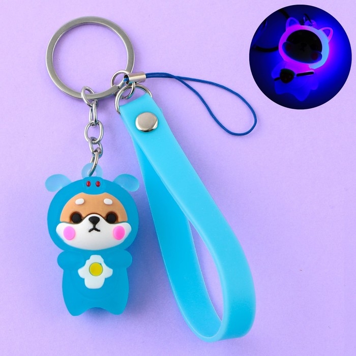 Брелок для ключей с фонариком резиновый «Давай устроим вечеринку», 3 х 9.5 см Брелок для ключей с фонариком резиновый «Давай устроим вечеринку», 3 х 9.5 см