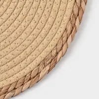 Салфетка плетёная сервировочная &laquo;Доляна. Мэг&raquo;, 38&times;38 см, бежевая