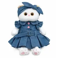 Мягкая игрушка &laquo;Кошечка Ли-Ли в платье деним&raquo;, 24 см