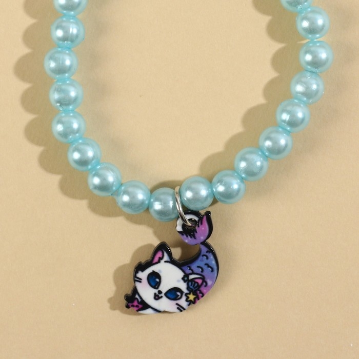 Бижутерия «Будь на волне чудес» набор для девочек: браслет, серьги, кольцо Бижутерия «Будь на волне чудес» набор для девочек: браслет, серьги, кольцо