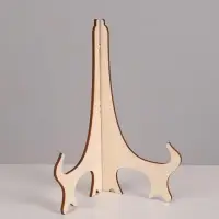 Подставка для тарелок, 10&times;10&times;17.5 см, толщина 3 мм, цвет бежевый