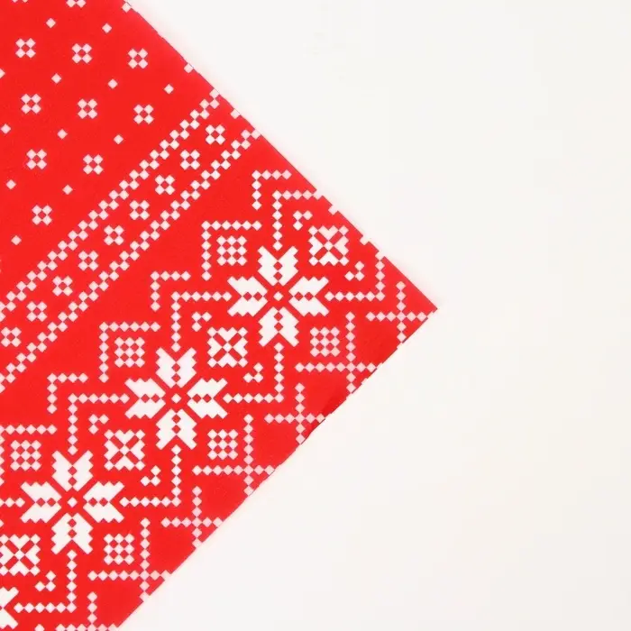 Бумага упаковочная тишью, новогодняя упаковка «Узоры», 50×66 см Бумага упаковочная тишью, новогодняя упаковка «Узоры», 50×66 см