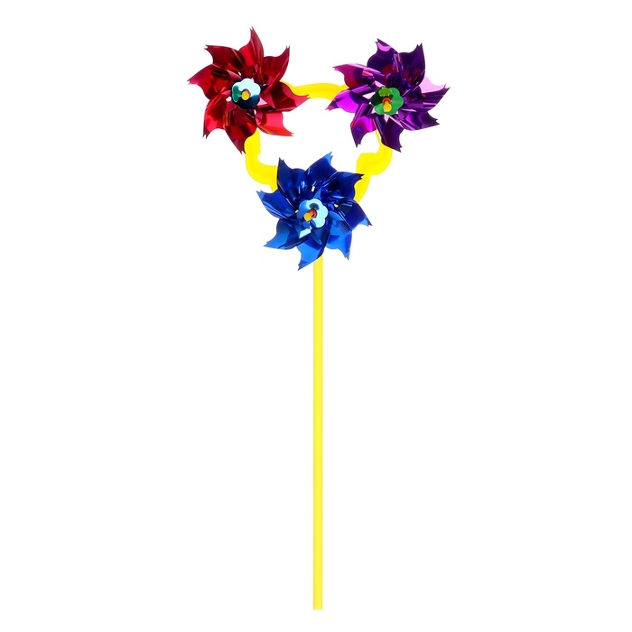 Штекер "Ветерок тройной" 6х18х39см, набор 5шт, МИКС (9943810)