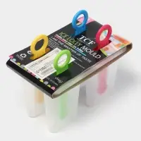 Форма для мороженого Доляна &laquo;Симпл&raquo;, 12.5&times;7&times;10 см, 4 ячейки, 50 мл, пластик, прозрачная