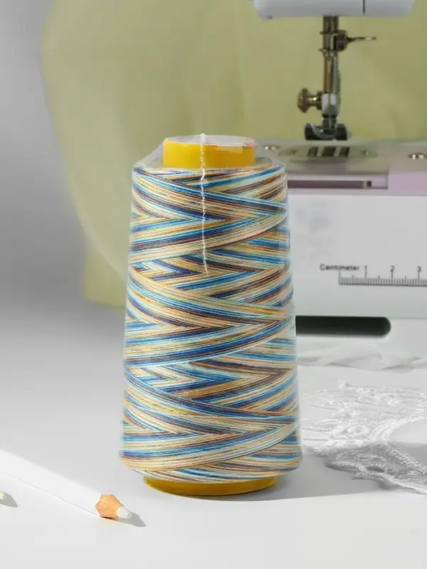 Нитки мультиколор 40/2, 2700 м, Арт Узор, разноцветные