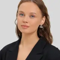 Серьги QF &laquo;Сердечки&raquo;, набор 3 пары, розовый в серебре