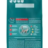 Сухой корм Purina One для стерилизованных кошек, говядина/пшеница,3 кг