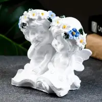 Фигурка гипс &laquo;Два ангела с книгой&raquo;, 12&times;12 см