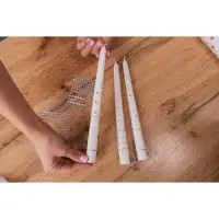 Набор свечей витых, 2.2&times;30 см, 4 шт., перламутровый металлик