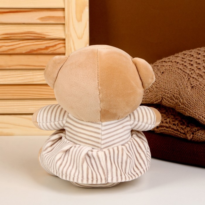 Мягкая игрушка &laquo;Мишутка в платье&raquo;, 21 см, цвета МИКС