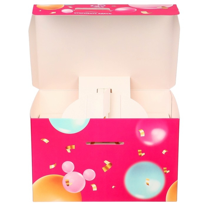 Подарочная коробка-бум, складная, 20х15х12.5 см, Минни Маус Подарочная коробка-бум, складная, 20х15х12.5 см, Минни Маус