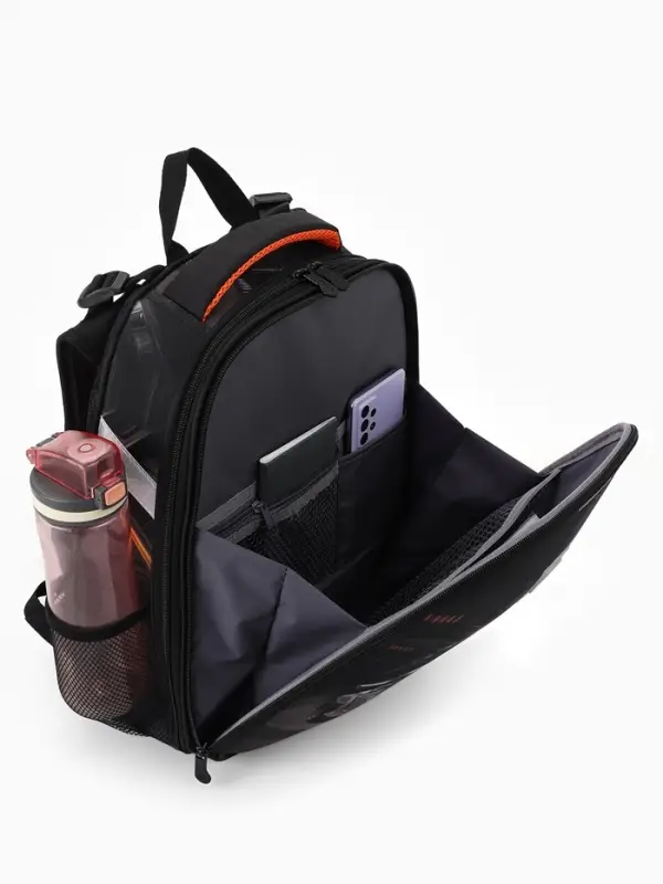 Рюкзак школьный для мальчика &laquo;Автомобиль&raquo;, Stavia, эргономичная спинка, 30&times;16&times;38 см, чёрный