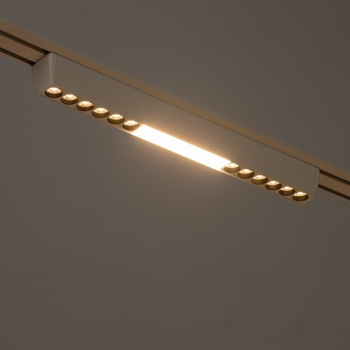 Светильник трековый SLIM Светильник трековый SLIM "Линия трек33" LED 18Вт 3000K-6000К 48V CRI90 белый 3,2х3,8х33,8см 990943