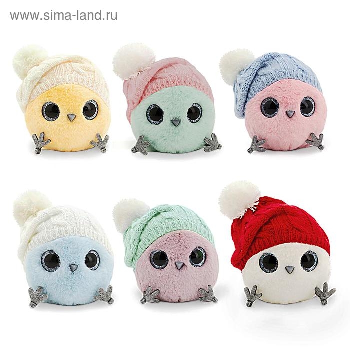 Мягкая игрушка «КТОтик в шапке с помпонами», 13 см, цвет МИКС Мягкая игрушка «КТОтик в шапке с помпонами», 13 см, цвет МИКС