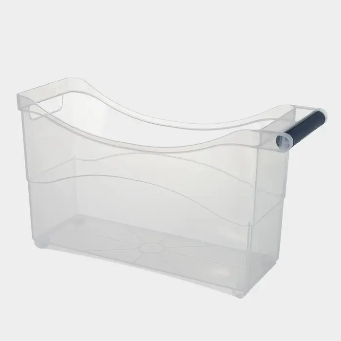 Контейнер для хранения на колёсиках, 10 л, 46.2&times;16.2&times;27.2 см, с ручкой, пластик, прозрачный